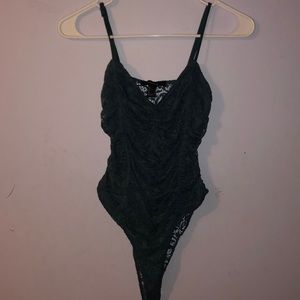 Forever 21 dark green S bodysuit
